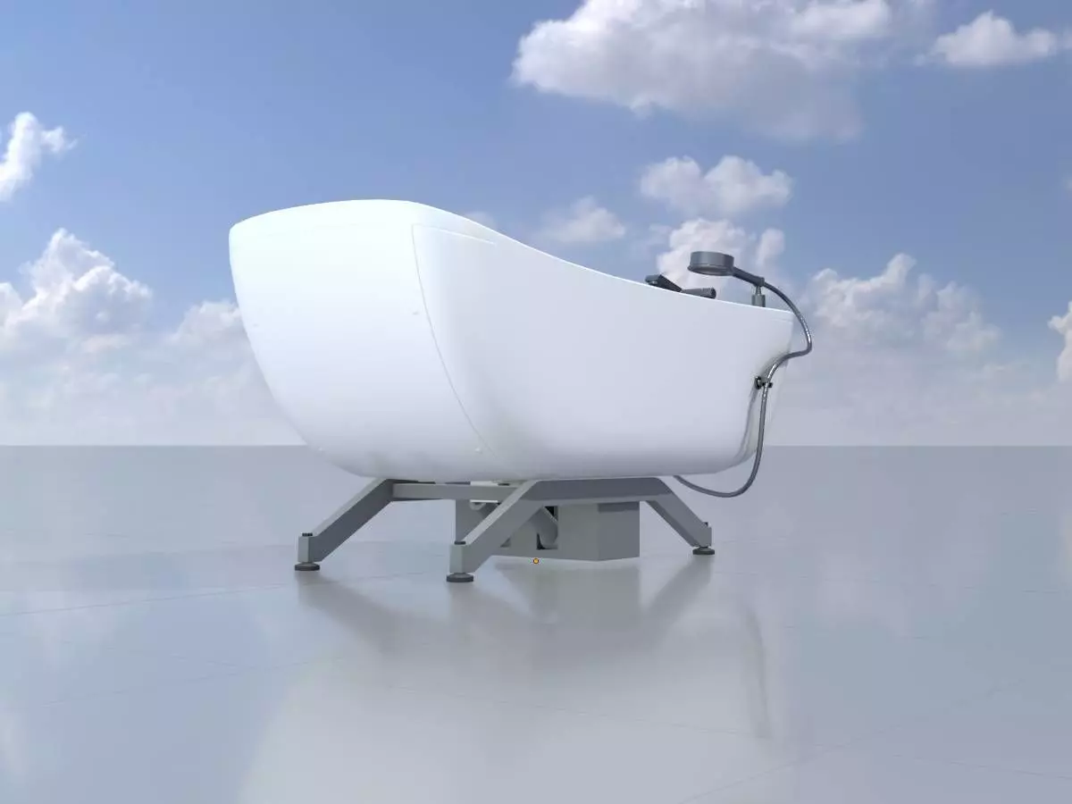 Nursing Bathtub Low-poly 3D model