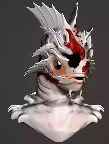 Humanoid Koi Head