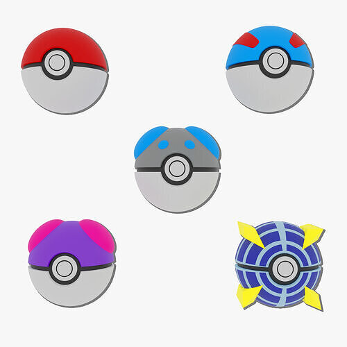 Pokemon Balls 3D model