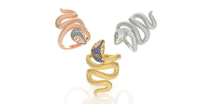 Pave Snake Ring 3D print model