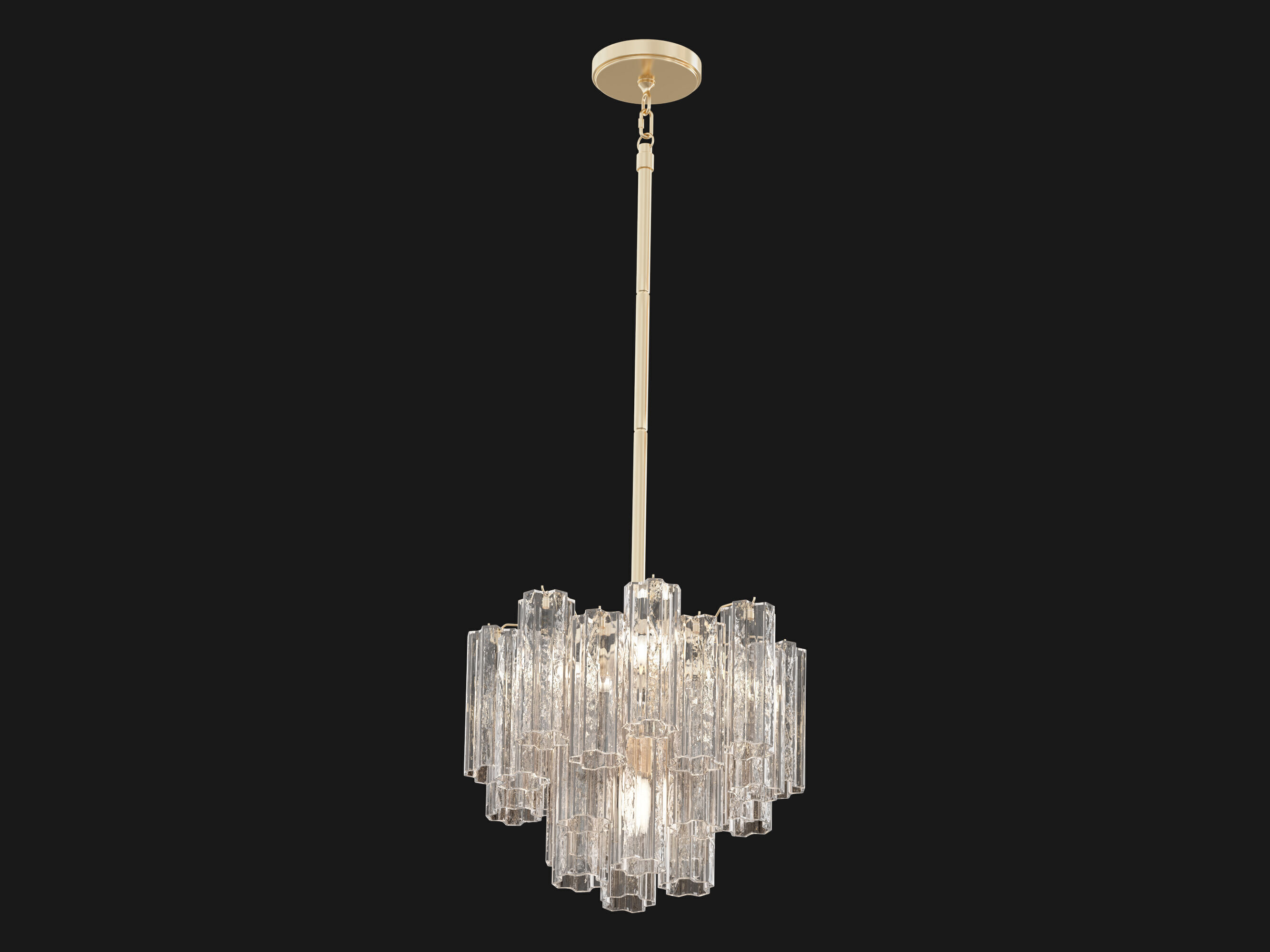 Addis 4 Light Mini Chandelier 3D model_3