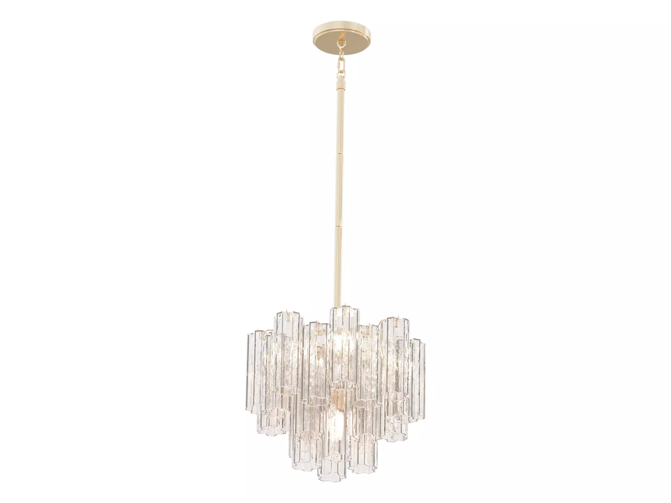 Addis 4 Light Mini Chandelier 3D model_0