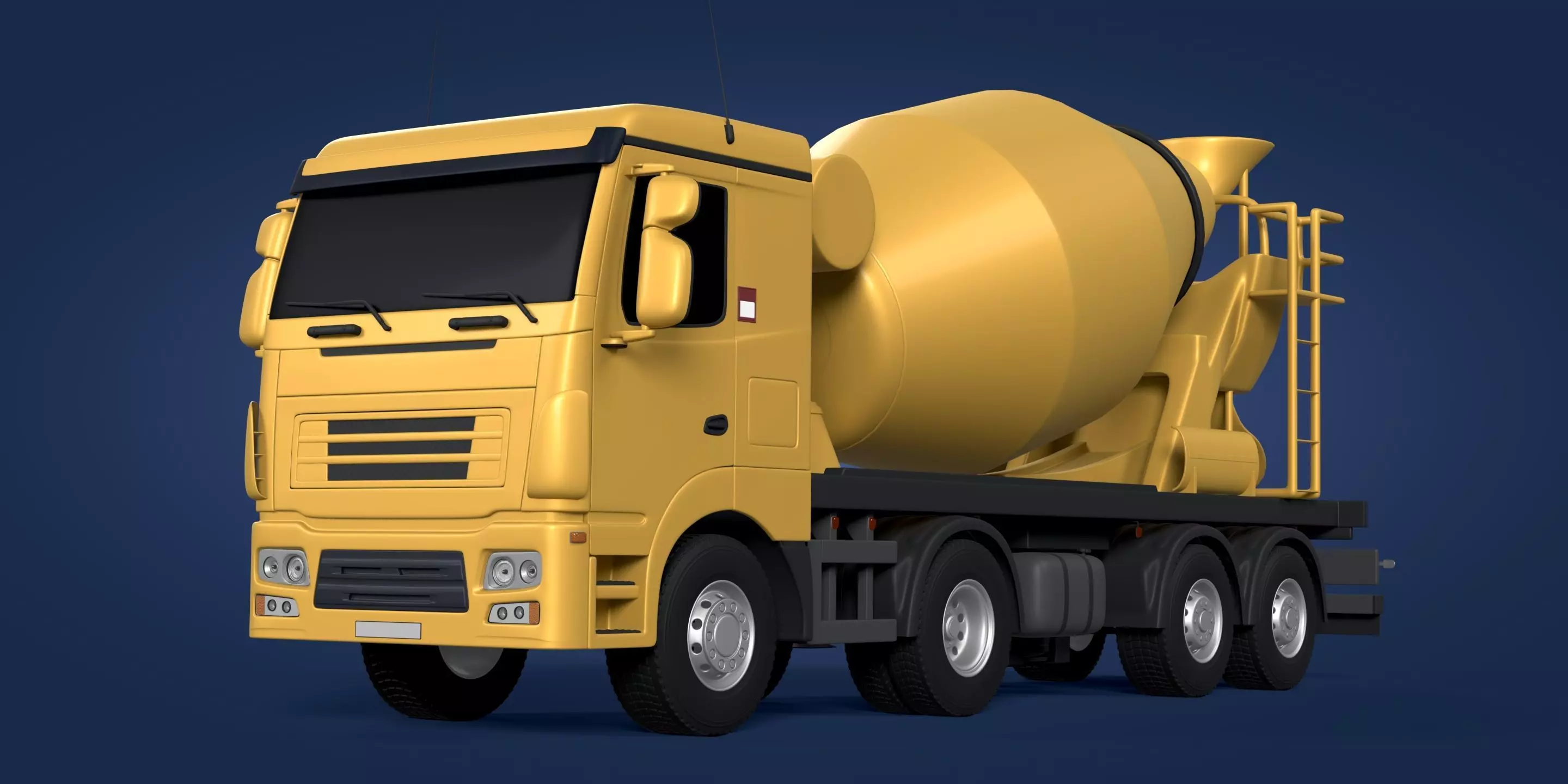 Generic Cement Mixer Truck 3D model