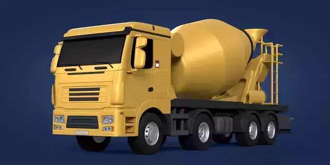 Generic Cement Mixer Truck 3D model