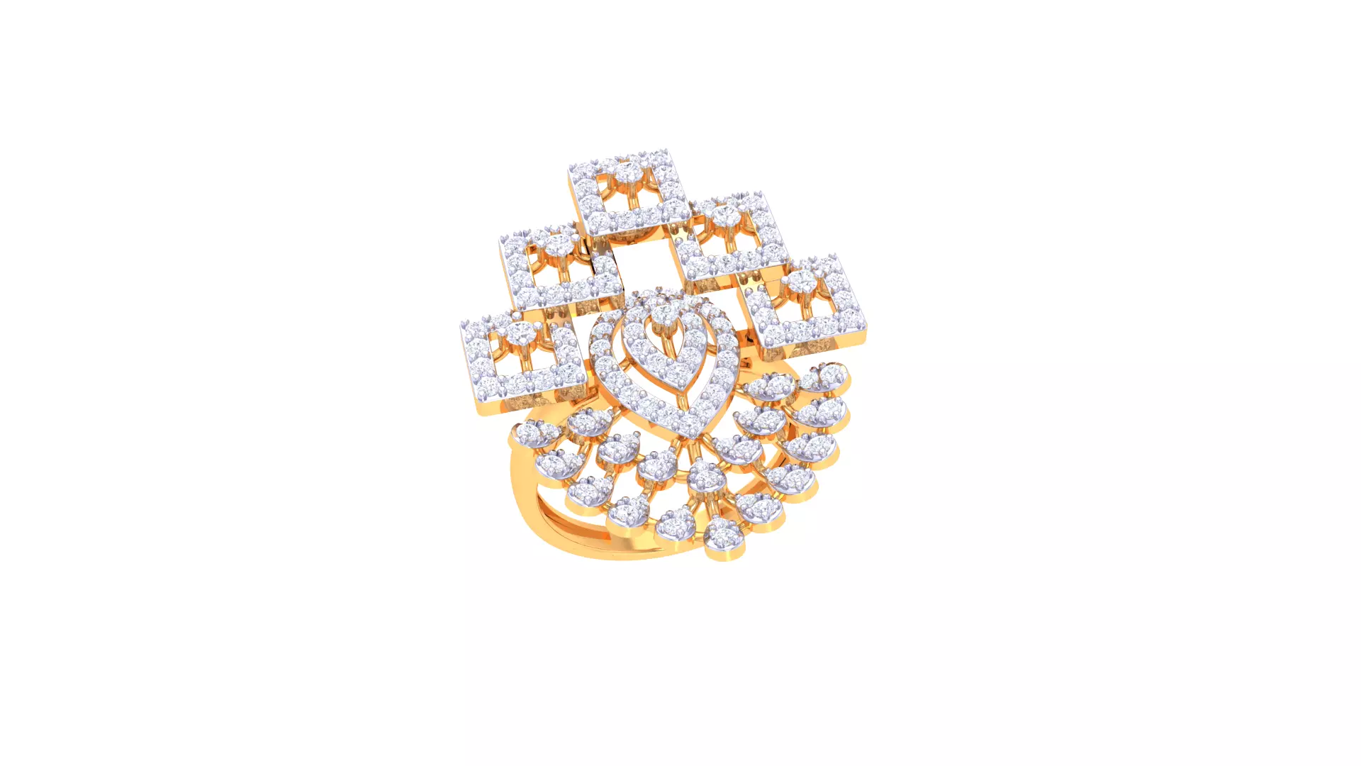 Women Ring Render 3dm STL OBJ FBX Details 3D print model