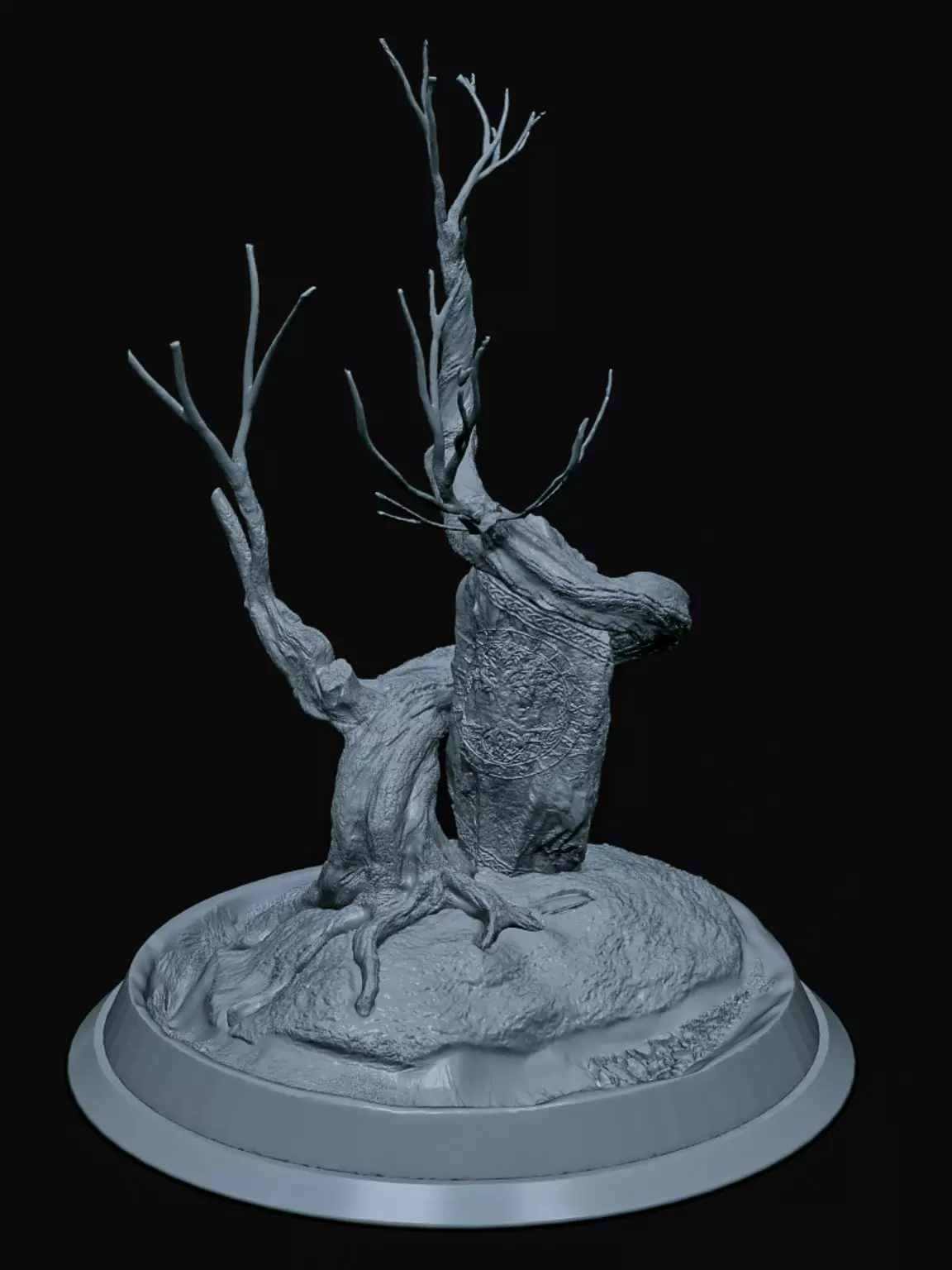 Ready Made Dioramas - Carved Viking Standing Stone 3D print model