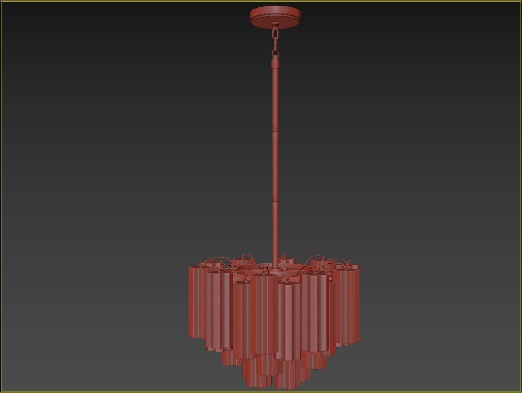 Addis 6 Light Chandelier 3D model_5