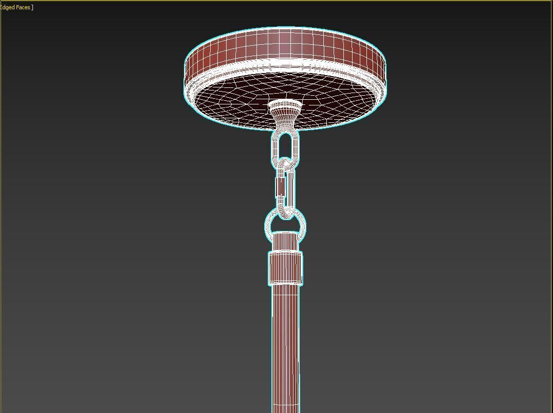 Addis 6 Light Chandelier 3D model_3