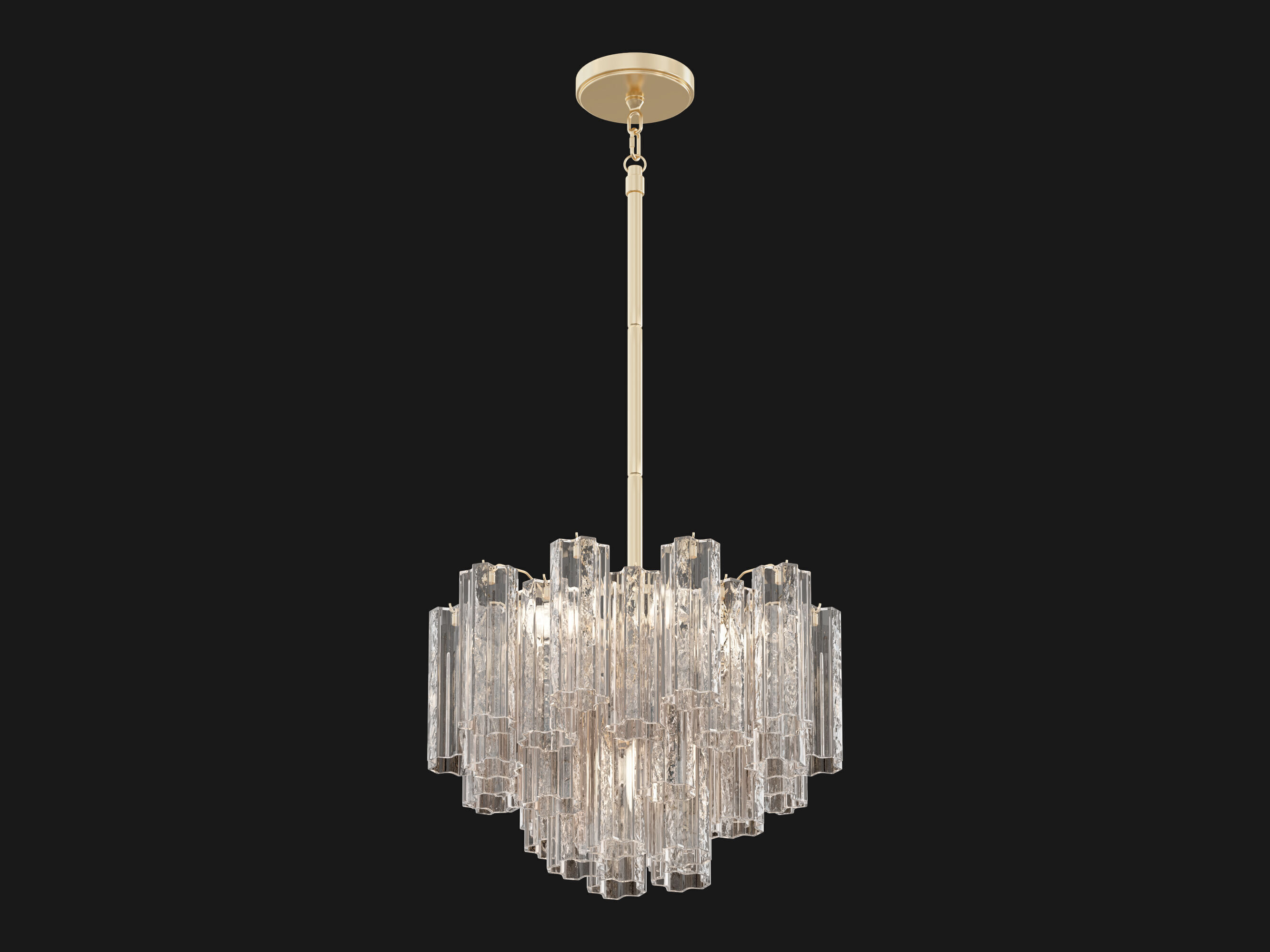 Addis 6 Light Chandelier 3D model_1