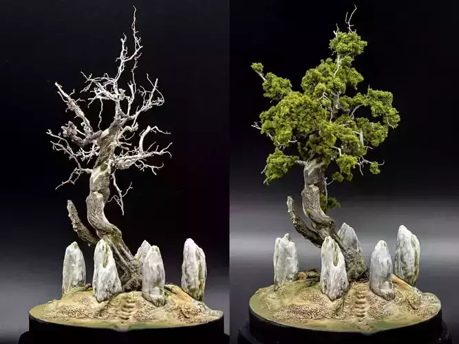 Ready Made Dioramas - Enchanted Stone Circle 3D print model