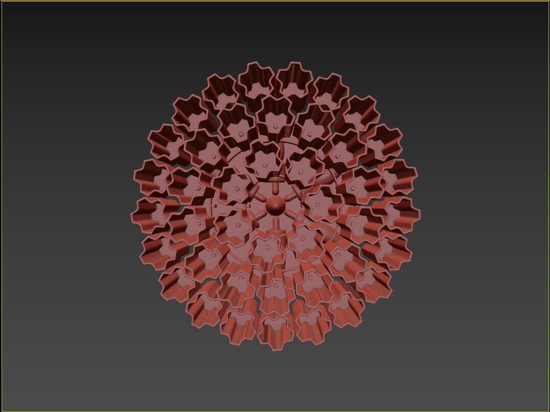 Addis 7 Light Flush 3D model_5