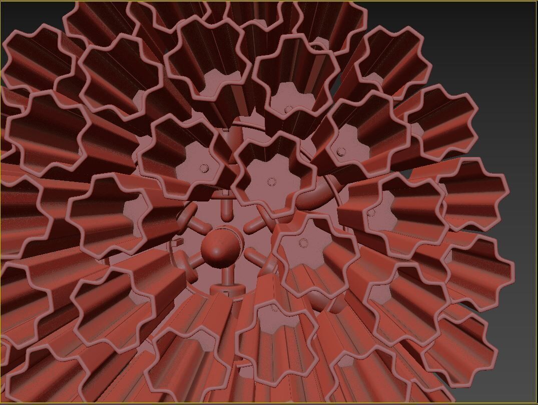 Addis 7 Light Flush 3D model_7