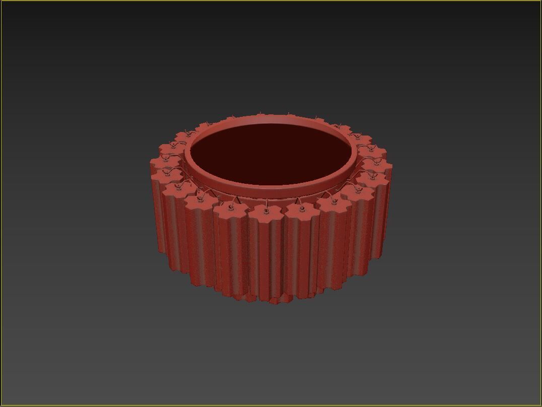 Addis 7 Light Flush 3D model_2