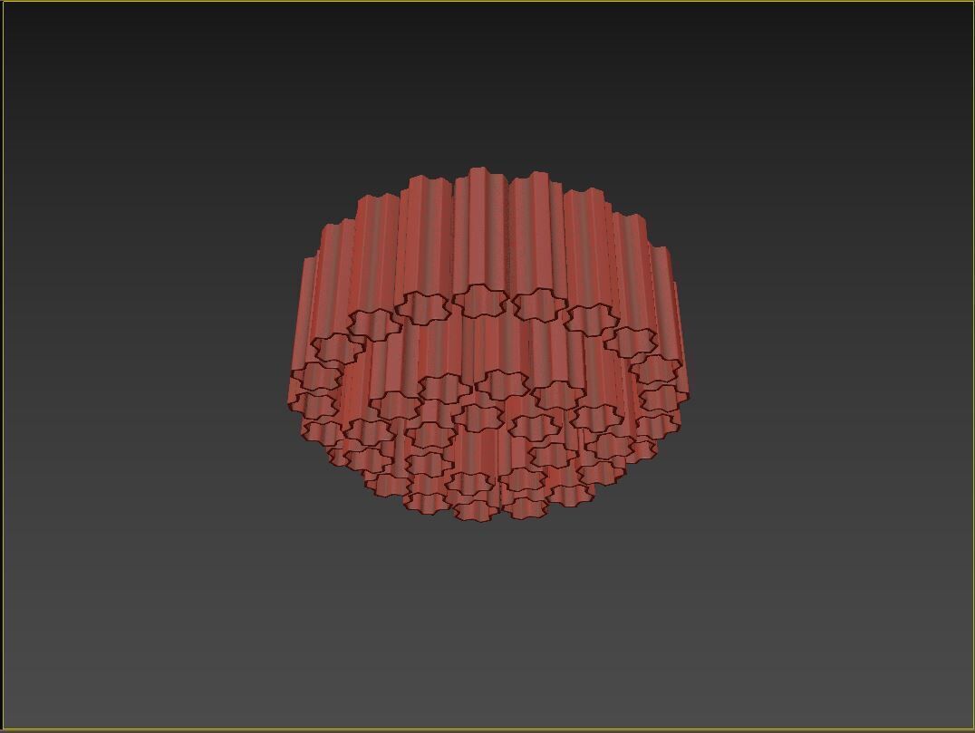 Addis 7 Light Flush 3D model_4