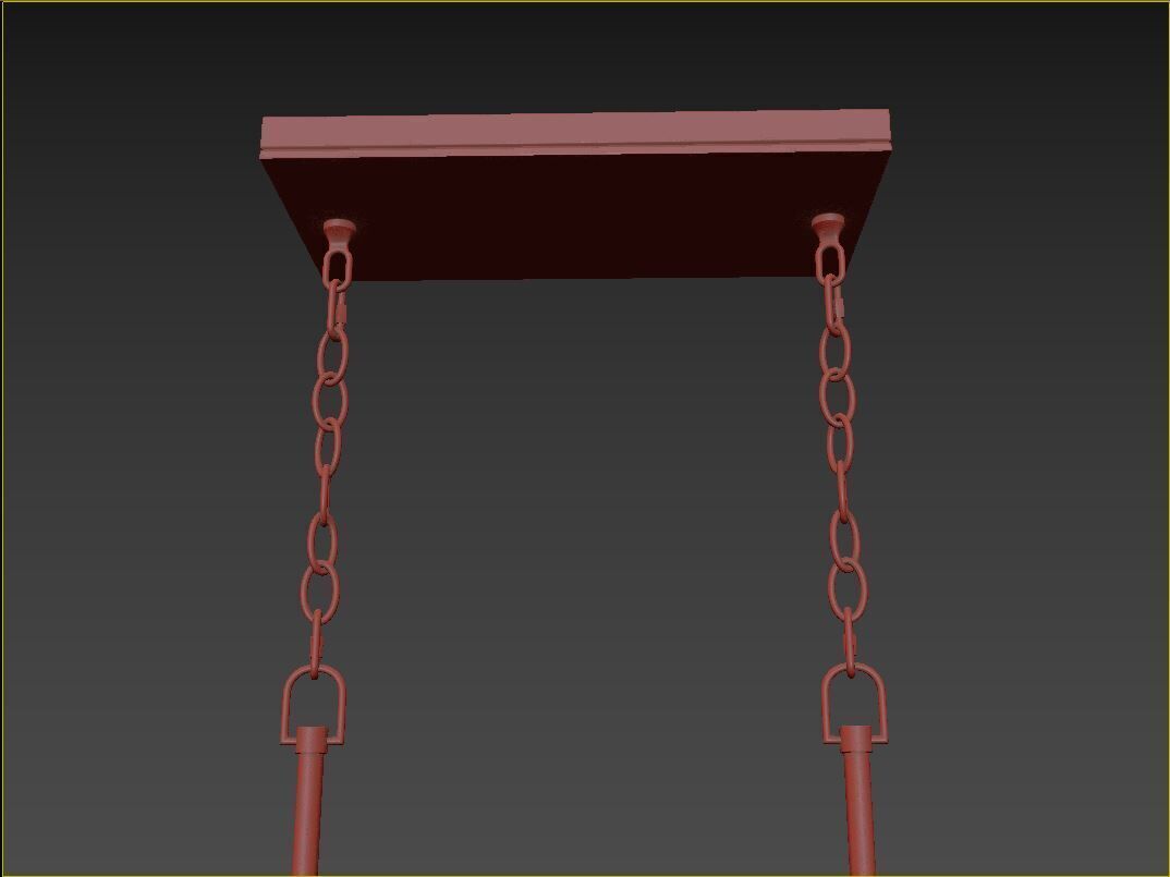 Addis 14 Light Linear Chandelier 3D model_8