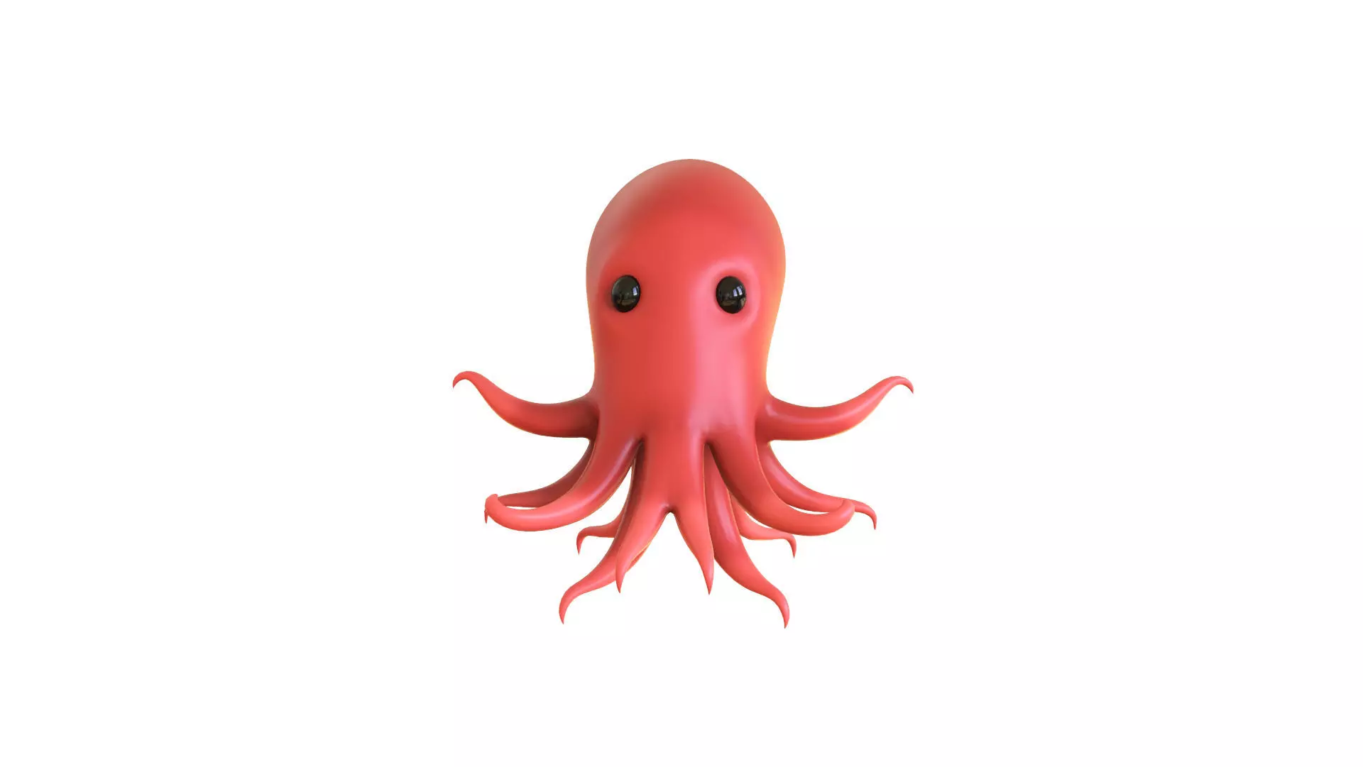 Cartoon Octopus v002 3D model_0