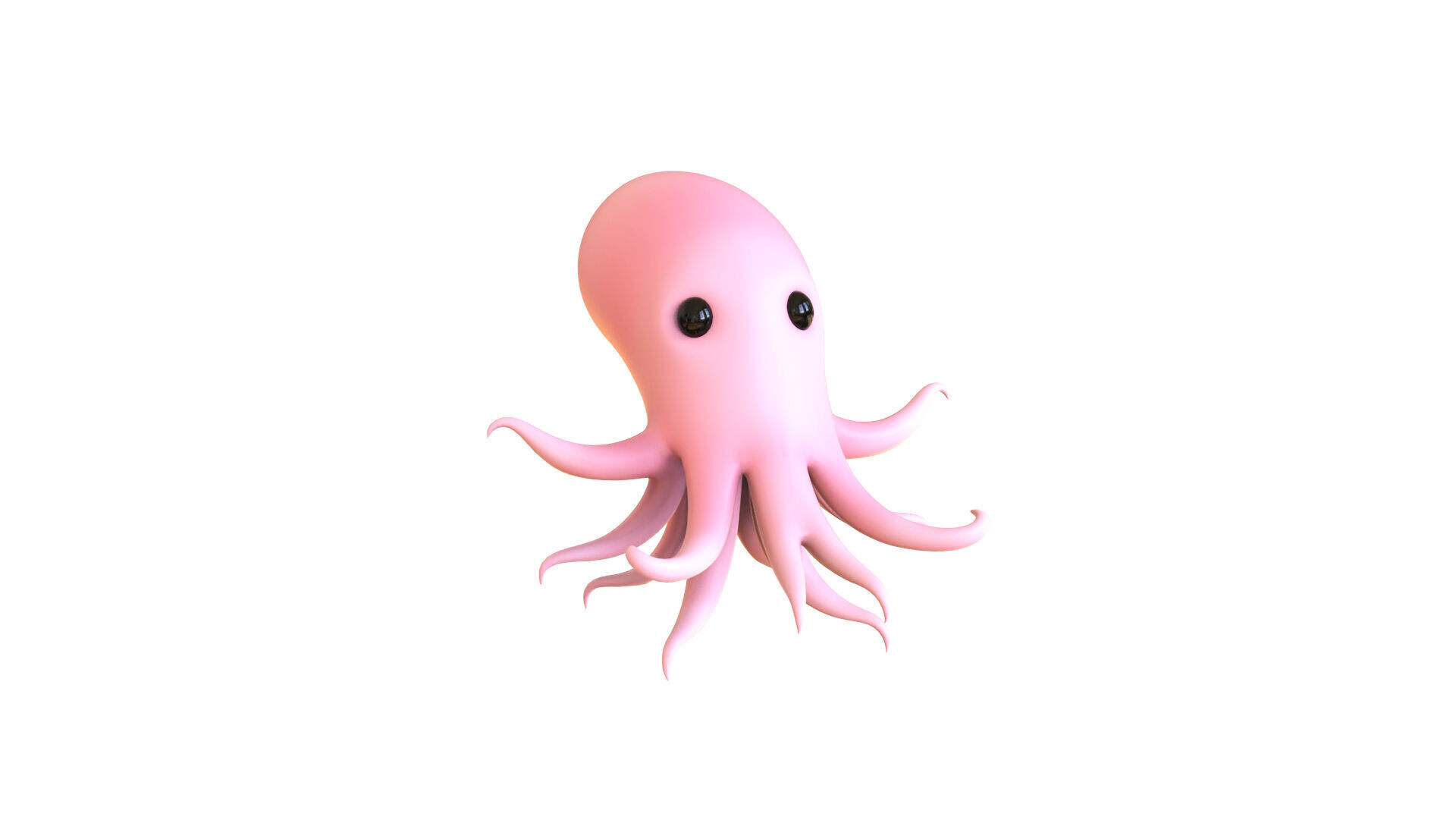 Cartoon Octopus v003 3D model_15