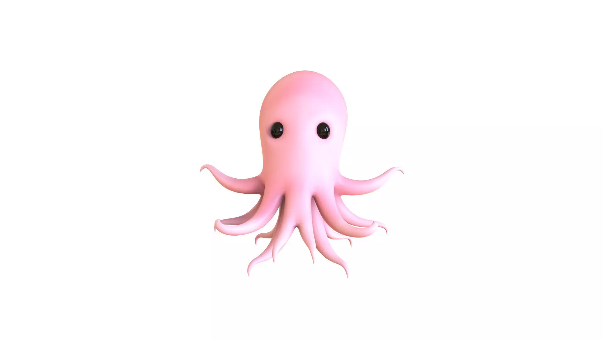 Cartoon Octopus v003 3D model_0