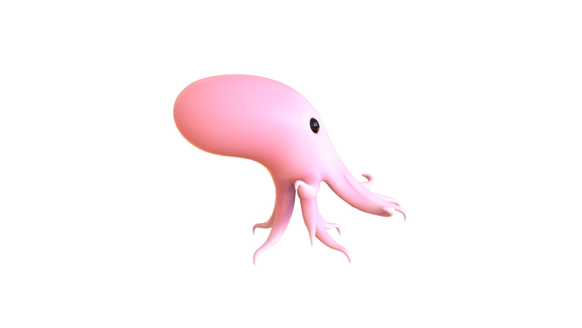 Cartoon Octopus v003 3D model_13