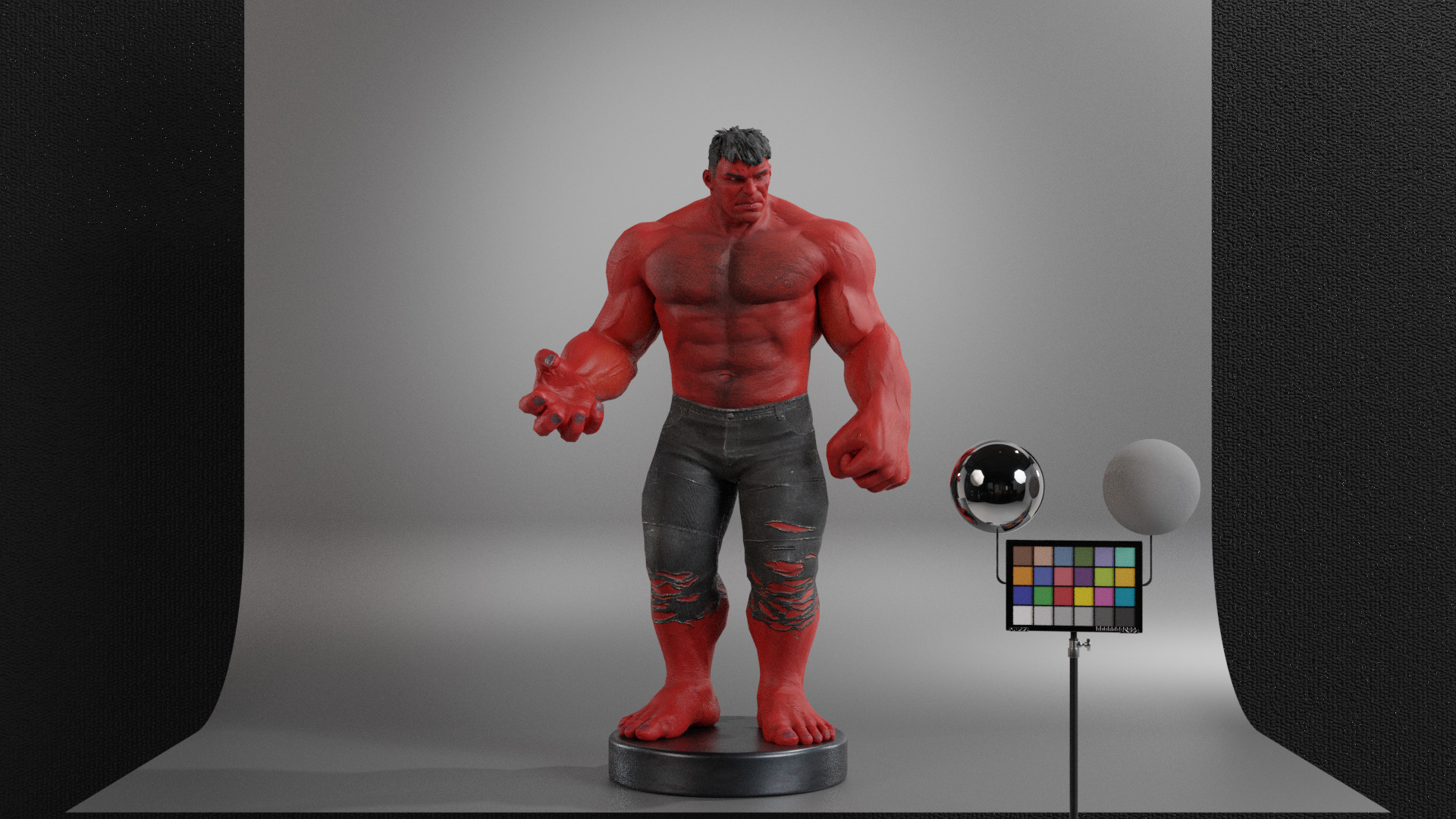 Red-Hulk 3D model_9