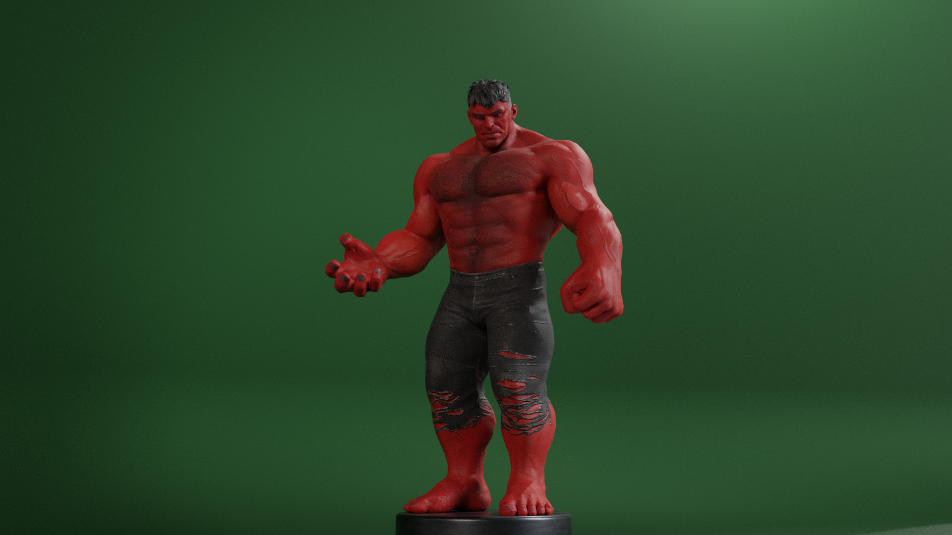Red-Hulk 3D model_17