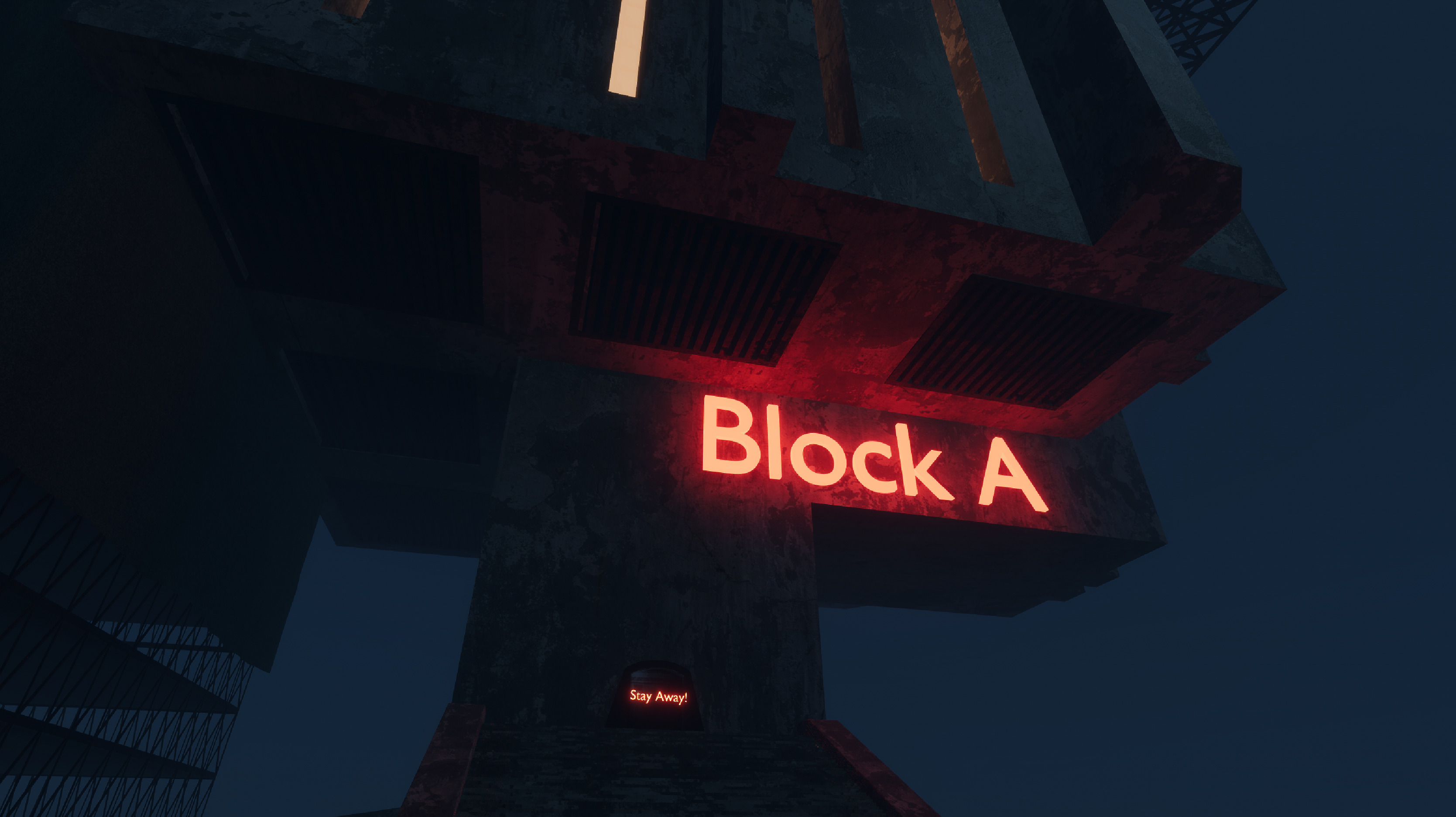 Sci Fi Dystopian Building Block A 3D model_3