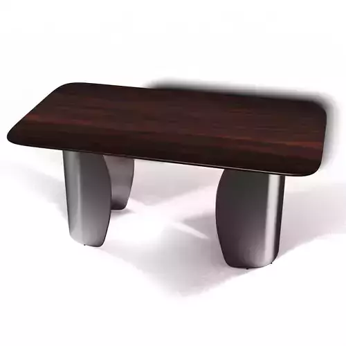 Modern wood and steel table