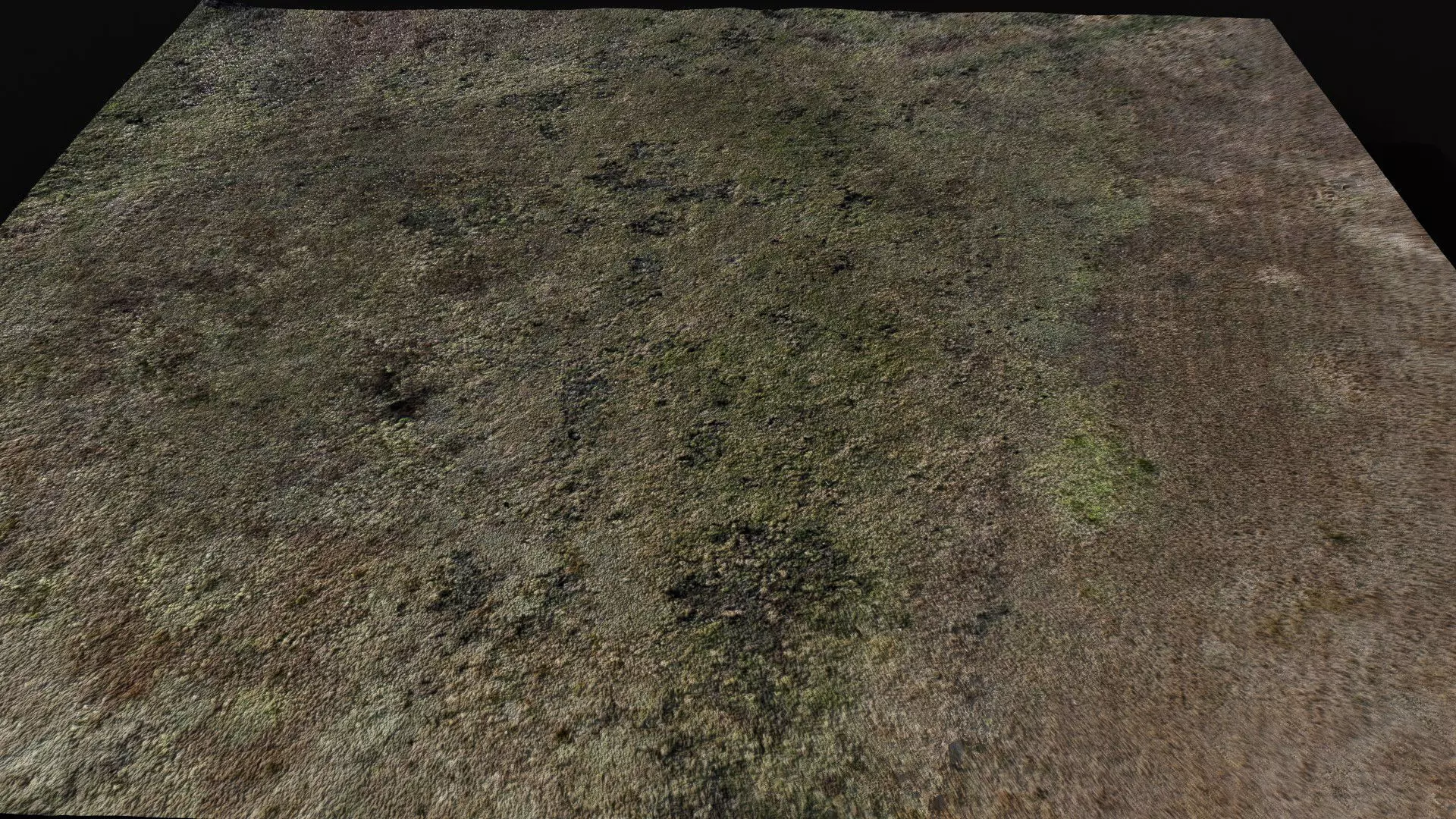 landscape grass field large area 150m part6 drone scan Low-poly 3D model_0