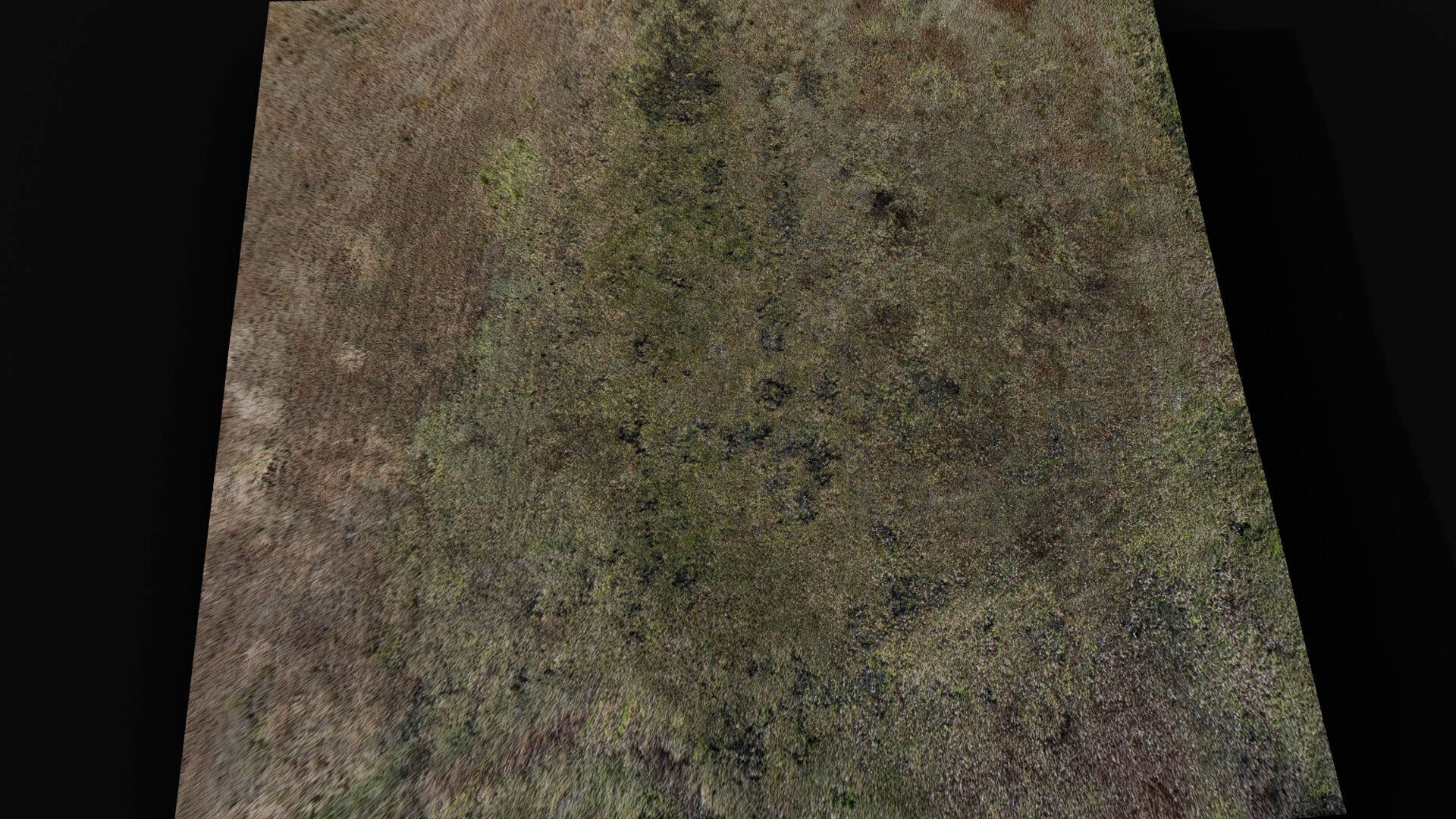 landscape grass field large area 150m part6 drone scan Low-poly 3D model_3