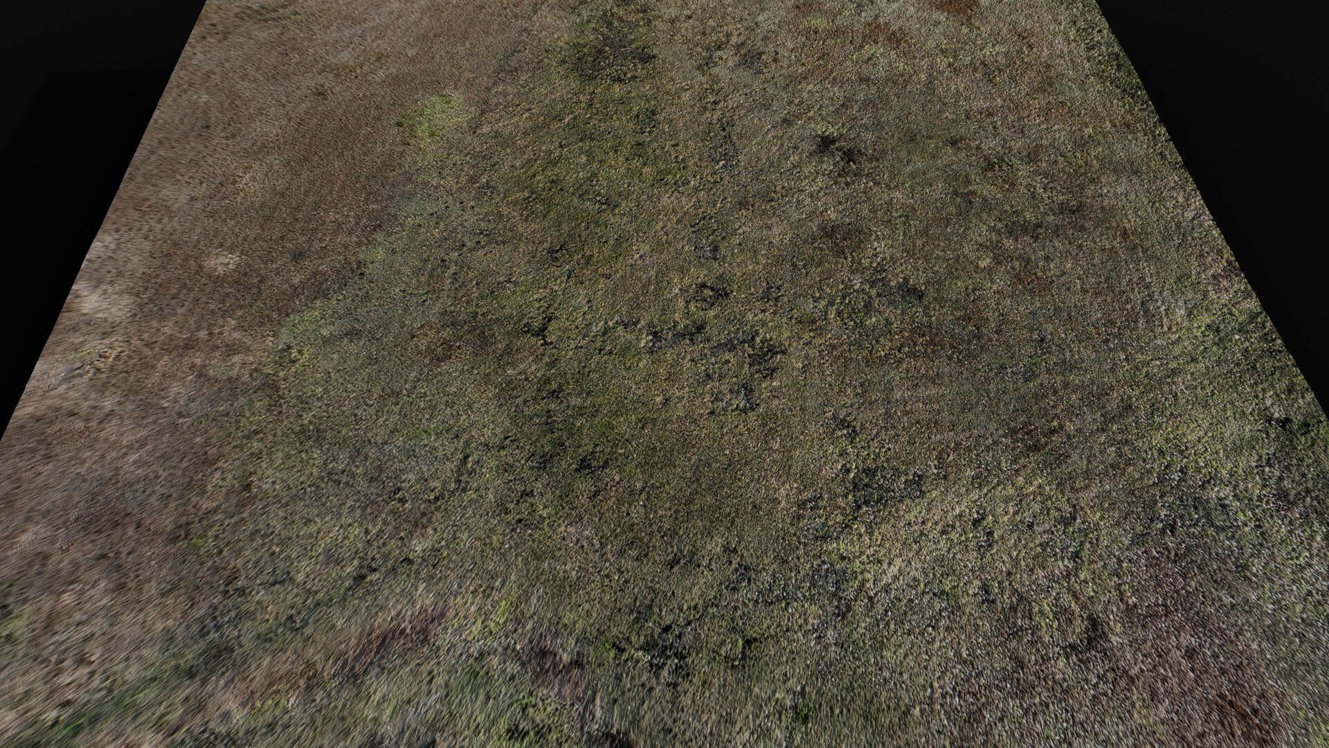 landscape grass field large area 150m part6 drone scan Low-poly 3D model_4