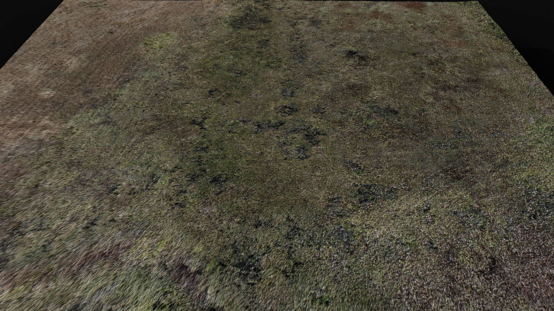 landscape grass field large area 150m part6 drone scan Low-poly 3D model_5