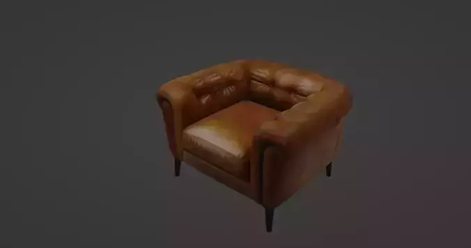 Luxury Chesterfield Leather Armchair