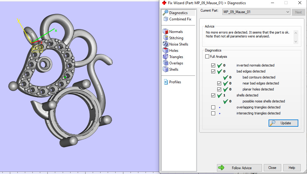 Pendant Mause 3Dmodel 3D print model_7