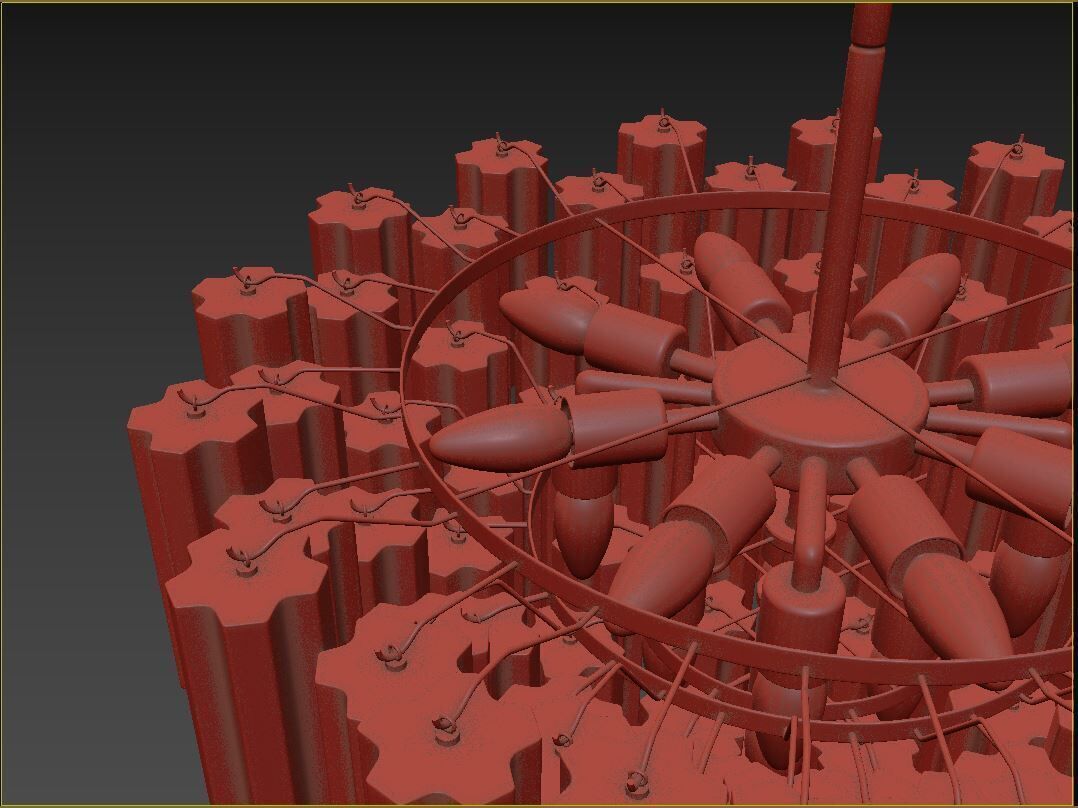 Addis 16 Light Chandelier 3D model_10