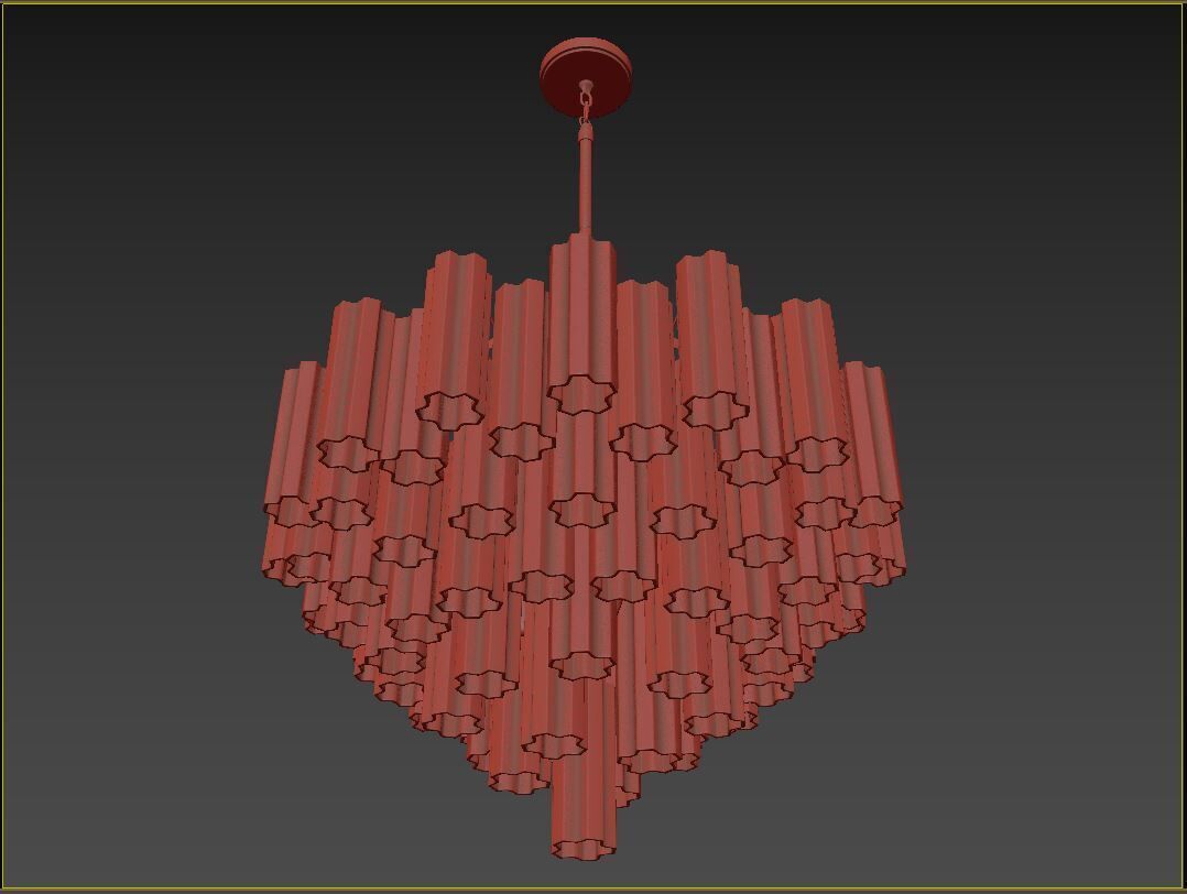 Addis 16 Light Chandelier 3D model_6