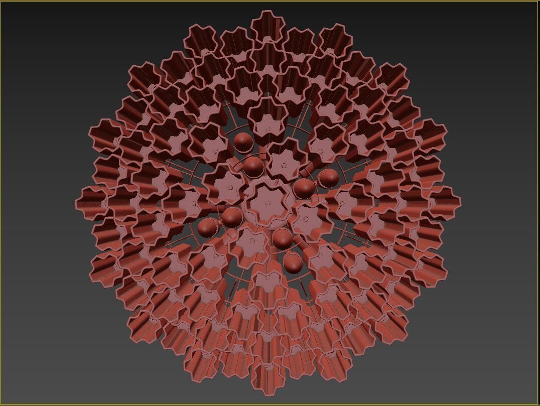 Addis 16 Light Chandelier 3D model_7