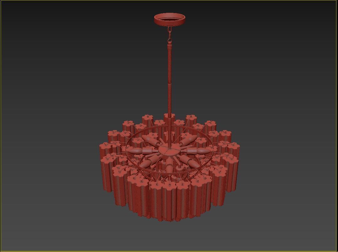 Addis 16 Light Chandelier 3D model_4