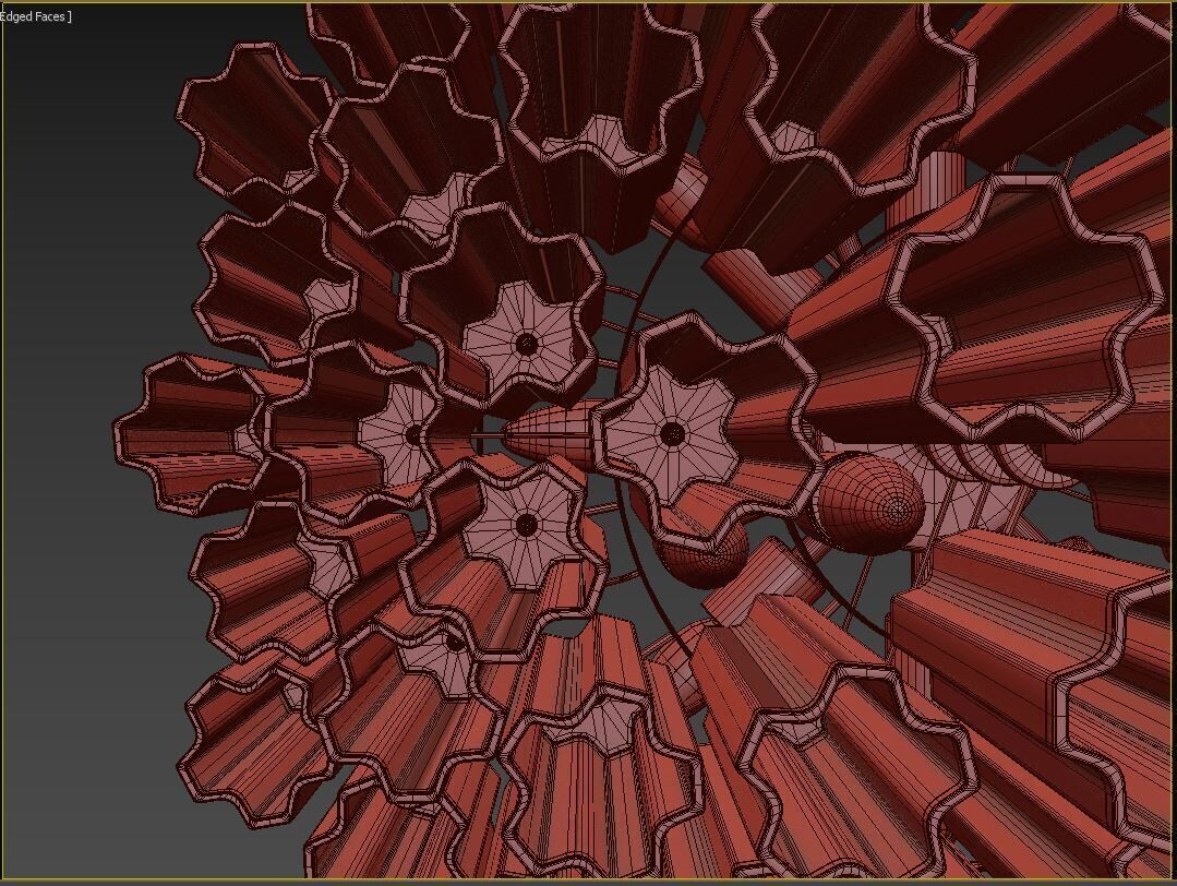 Addis 16 Light Chandelier 3D model_8