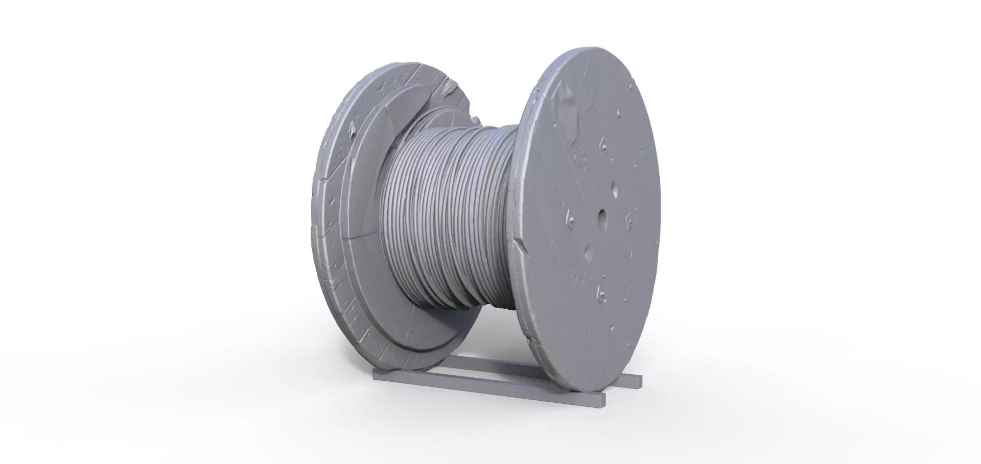 Kabeltrommel mit Kabel 3D Scan Schiffsmodell Modellbau Modelship 3D print model_0