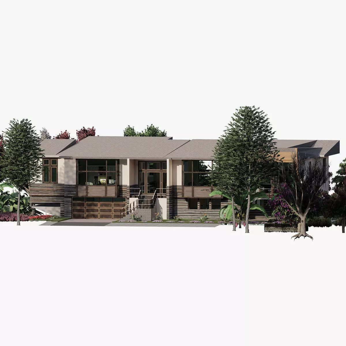 Beatiful nature house 3D model