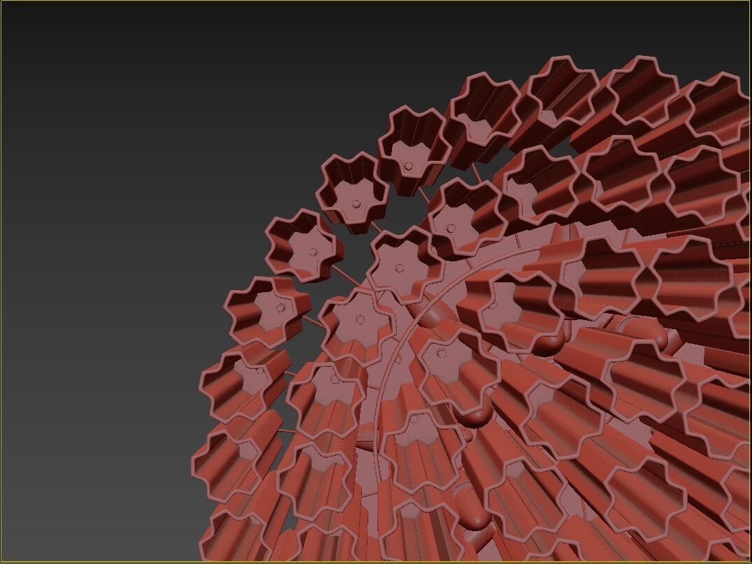 Addis 16 Light Flush 3D model_4