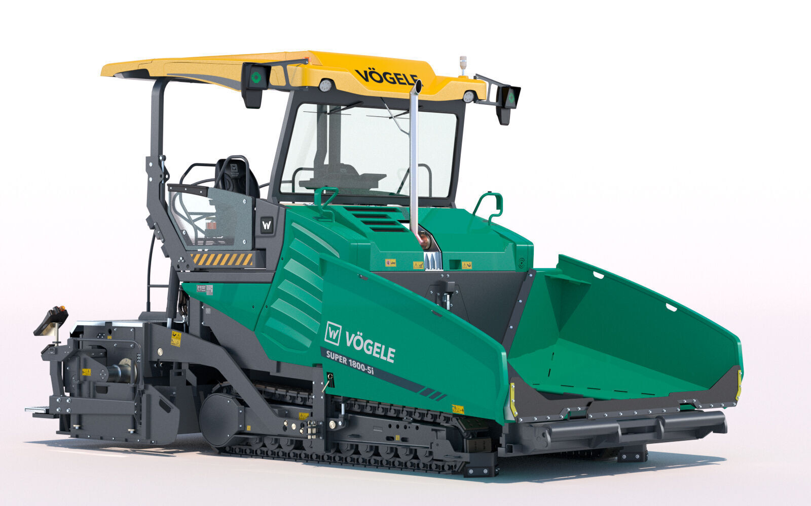 Asphalt Paver Vogele Super 1800 5i PBR 3D model_2