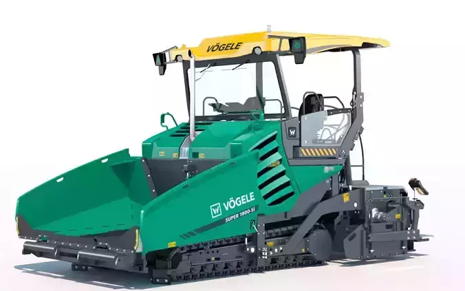 Asphalt Paver Vogele Super 1800 5i PBR 3D model