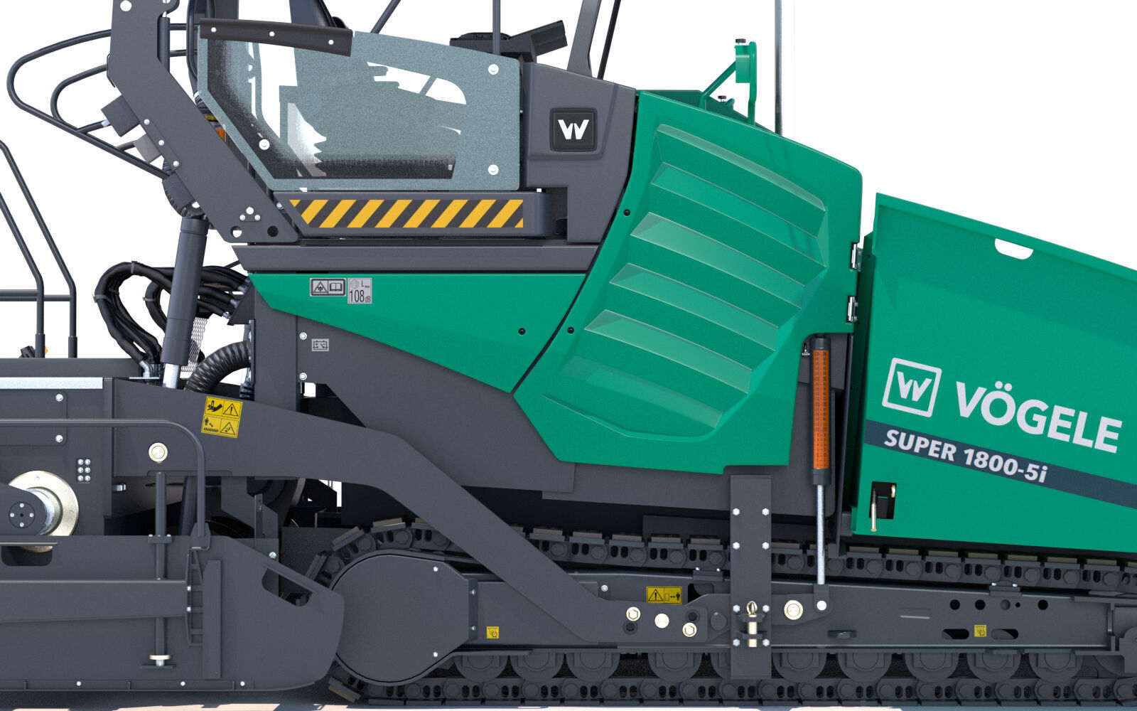 Asphalt Paver Vogele Super 1800 5i PBR 3D model_14