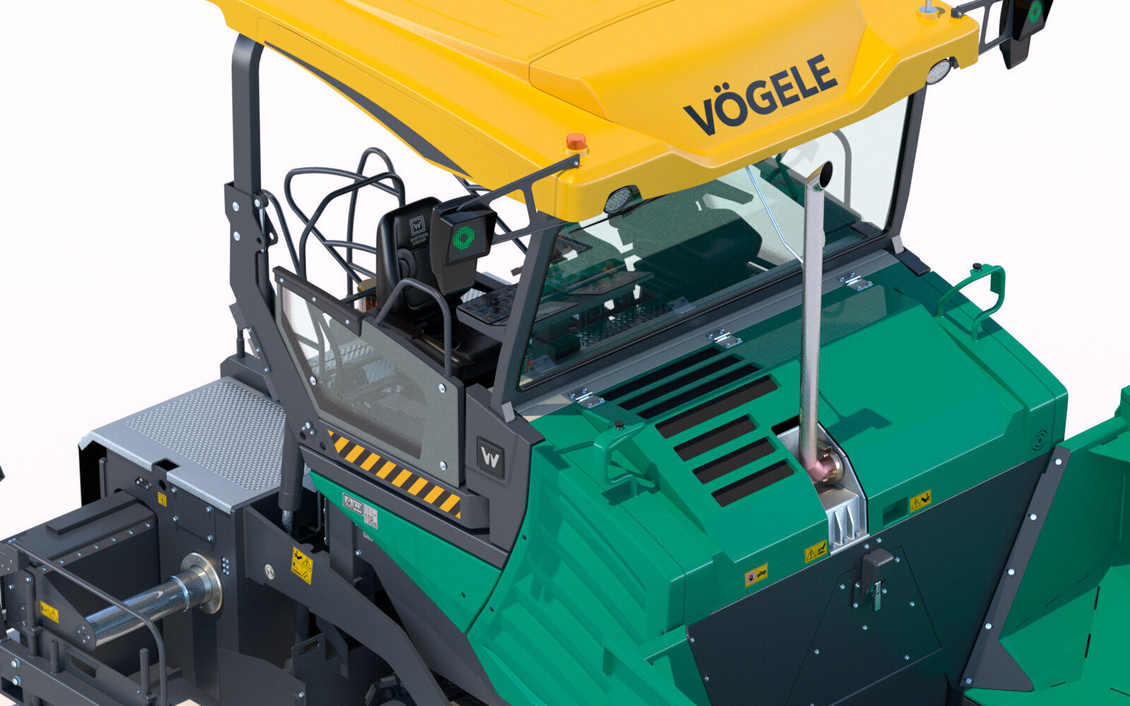 Asphalt Paver Vogele Super 1800 5i PBR 3D model_15