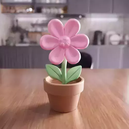 Flower in Pot Decor - 417