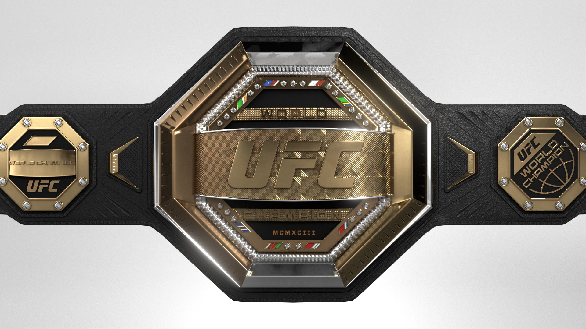 UFC Champion Belt Low-poly 3D model Low-poly 3D model_3