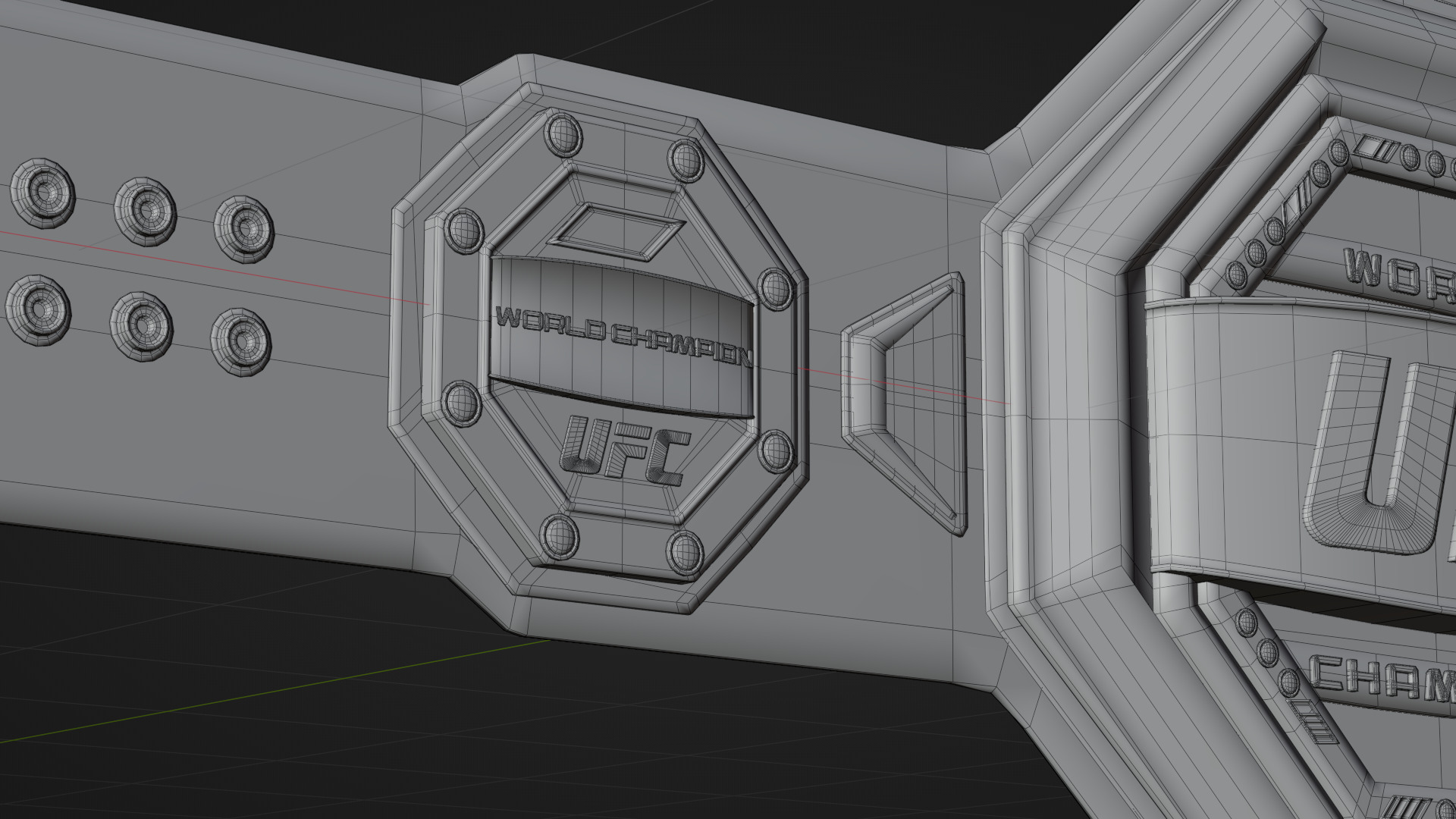 UFC Champion Belt Low-poly 3D model Low-poly 3D model_10