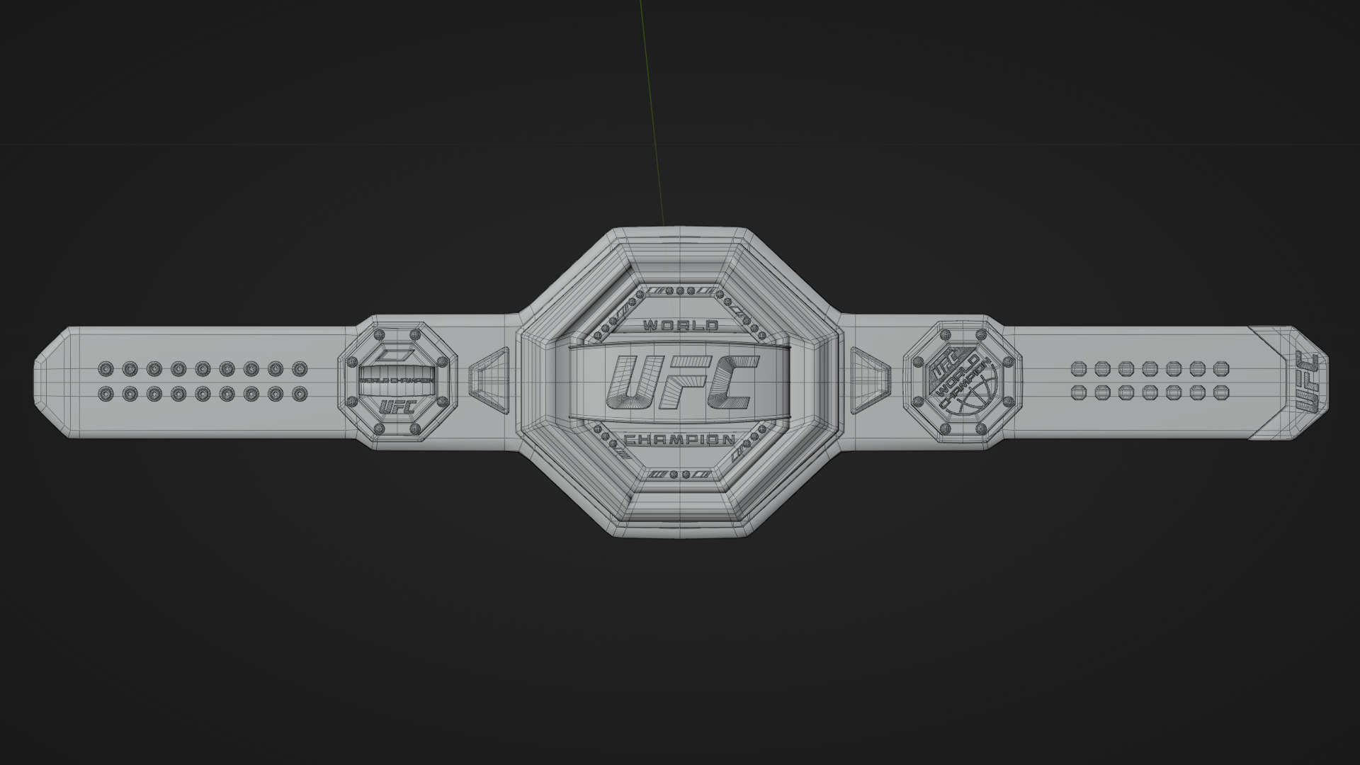 UFC Champion Belt Low-poly 3D model Low-poly 3D model_7