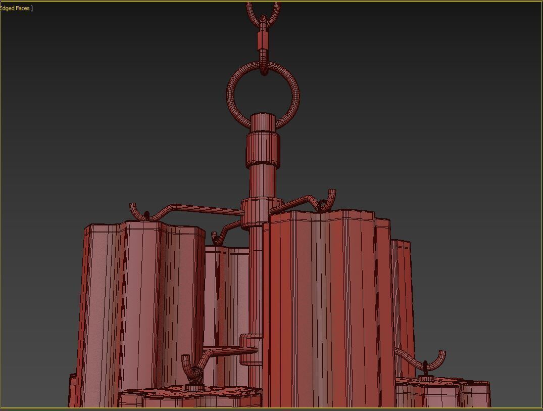 Addis 20 Light Chandelier 3D model_11